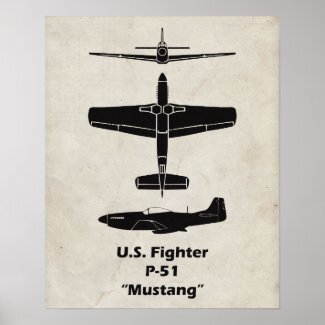 P-51 Mustang Poster