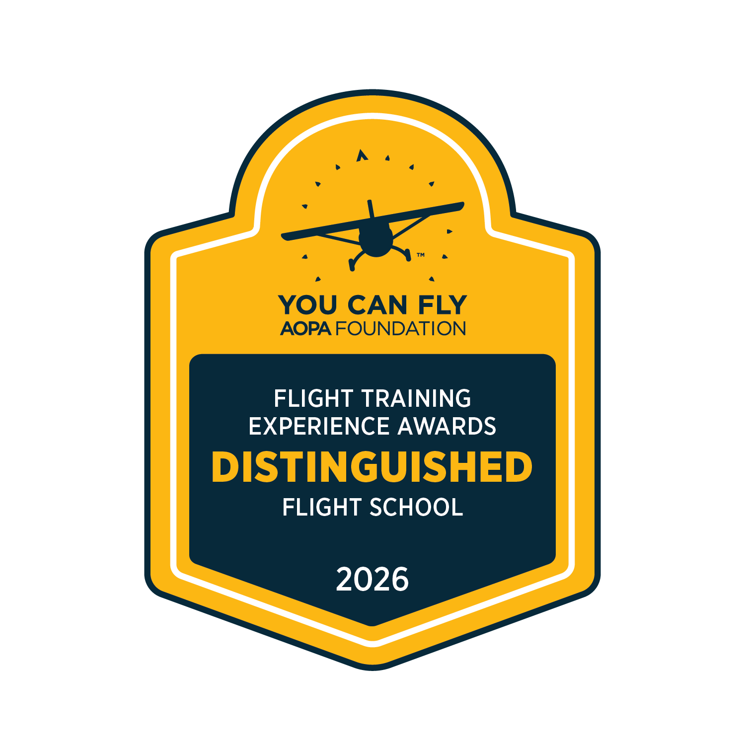 AOPA Distinguished Flight School award for Thrust Flight