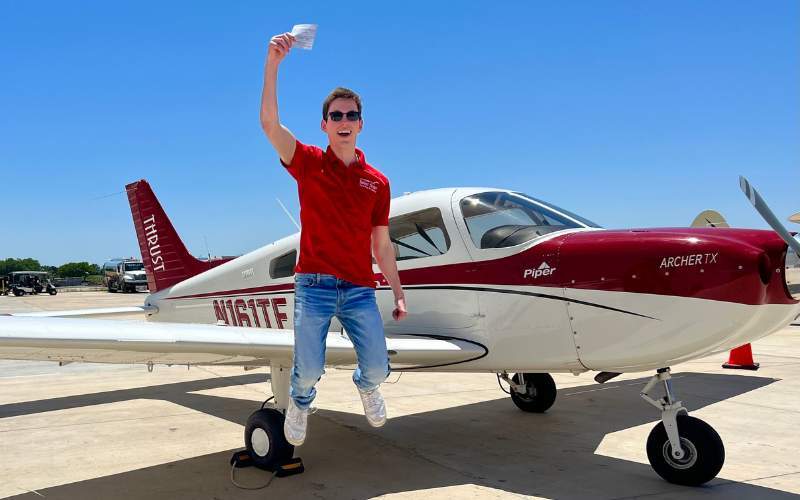 Completing your first solo flight