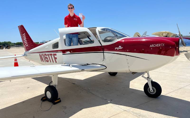 Student after their private pilot checkride