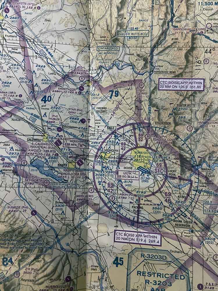 Airspace chart class C airspace