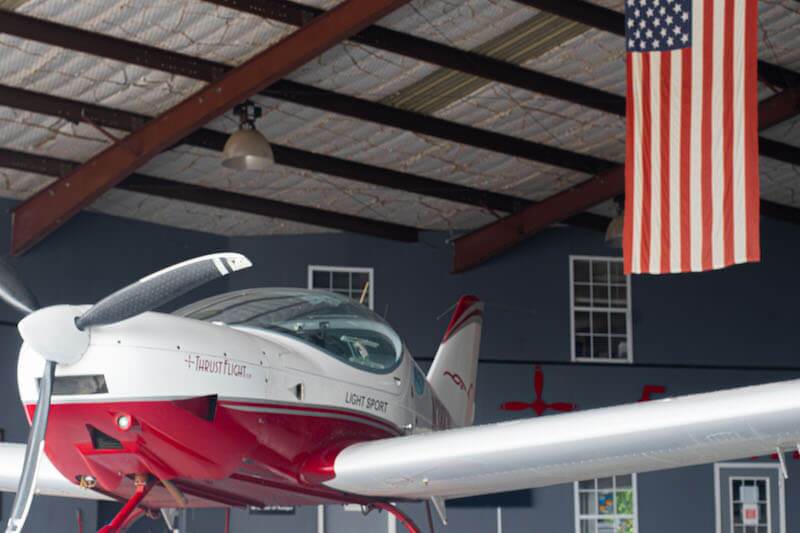 Sportcruiser in the hangar