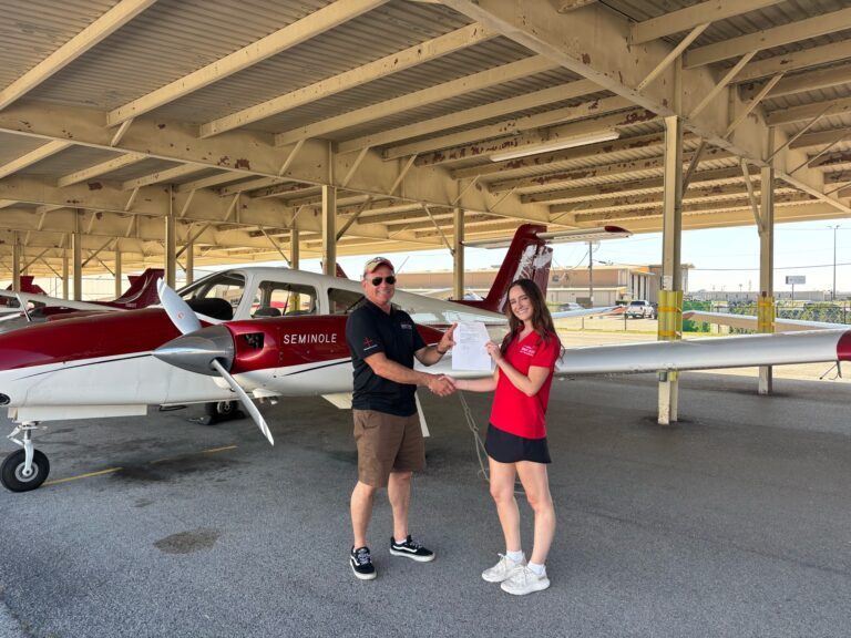 Checkride pass photo – Cheyanne O.