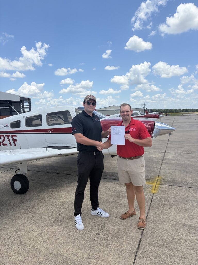 Checkride pass photo – Daniel S.