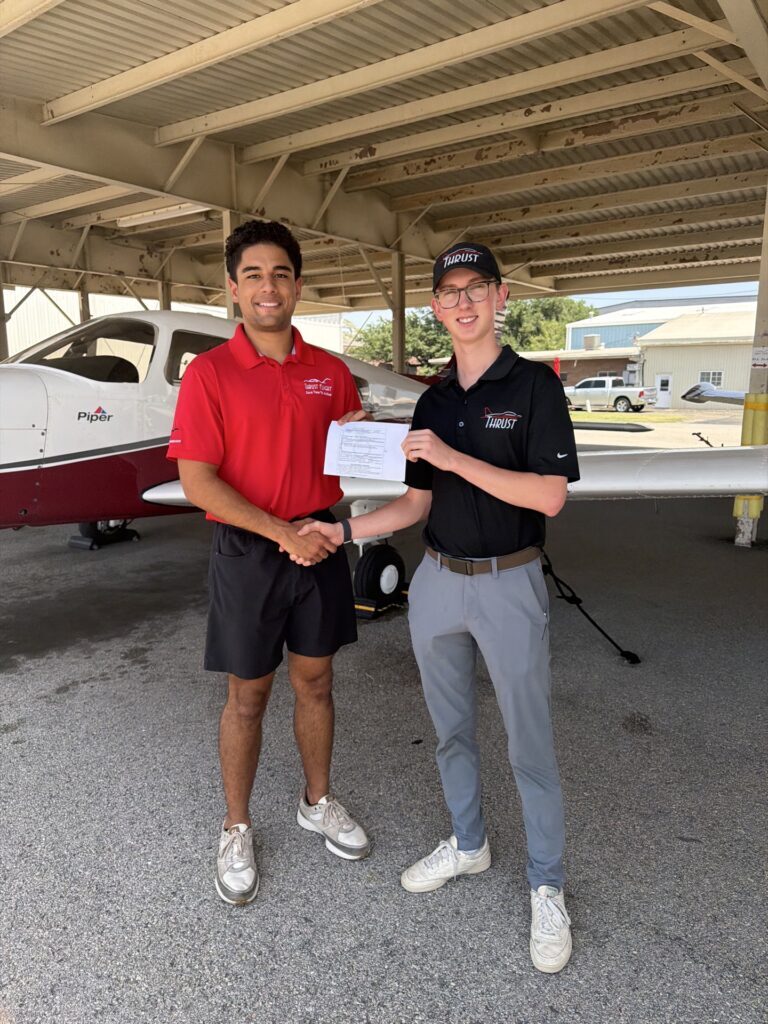 Checkride pass photo – Waldron B.