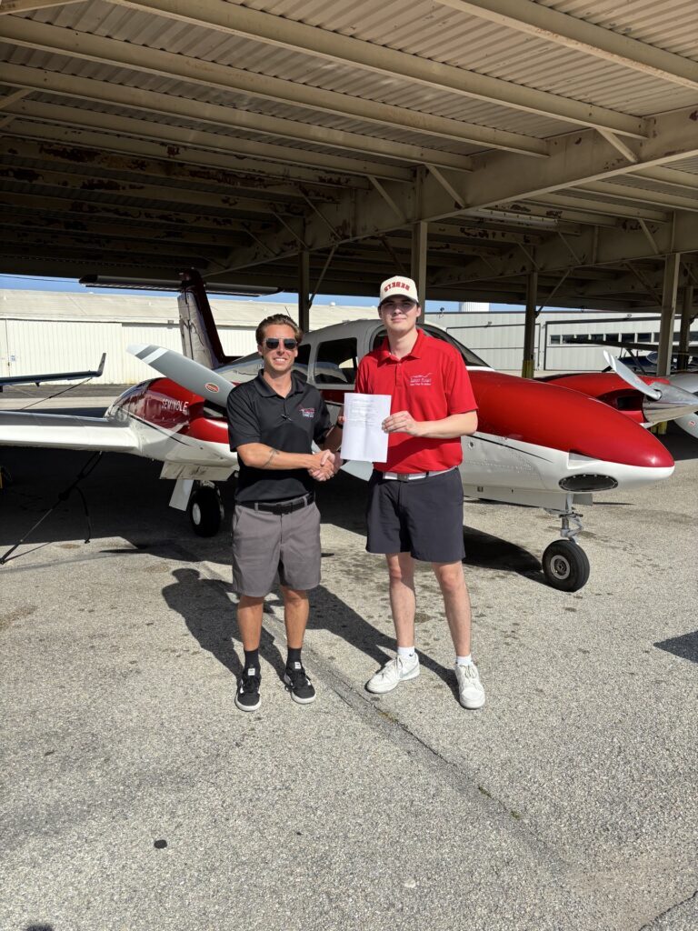 Checkride pass photo – Thomas Y.