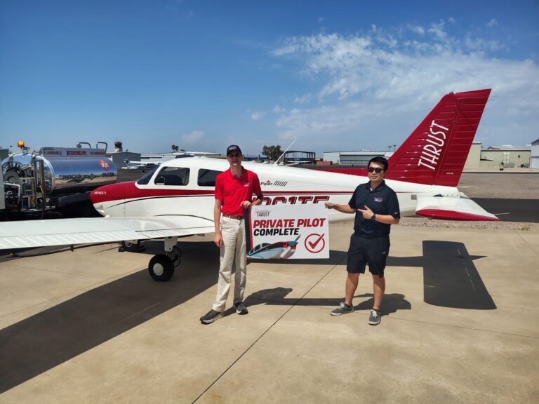 Checkride pass photo – Benjamin W.