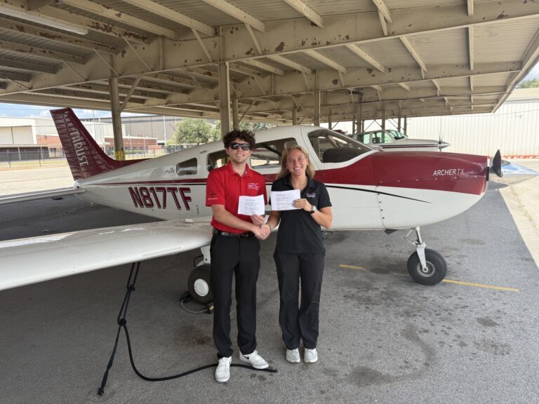 Checkride pass photo – Colten B.