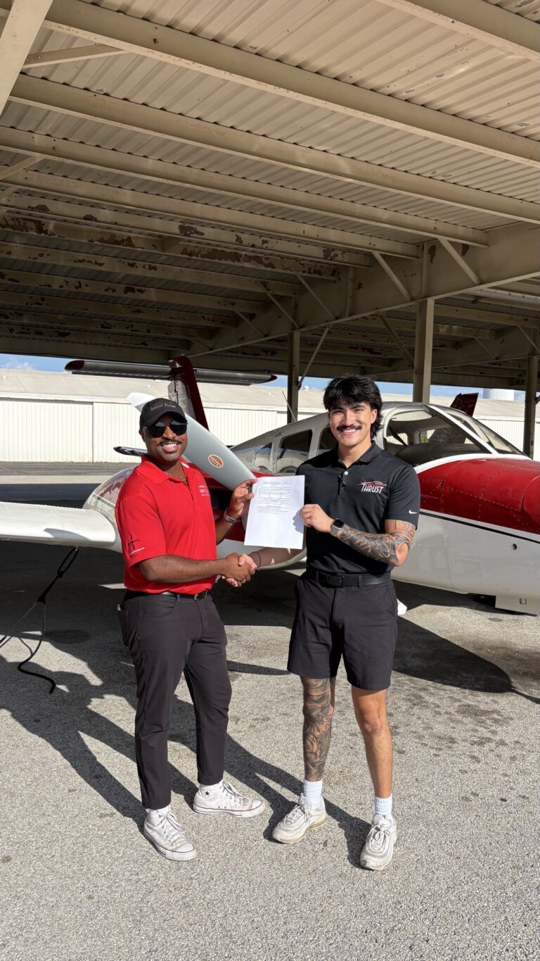 Checkride pass photo – Eian B.