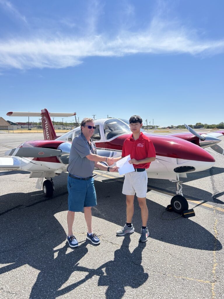 Checkride pass photo – Forrest F.