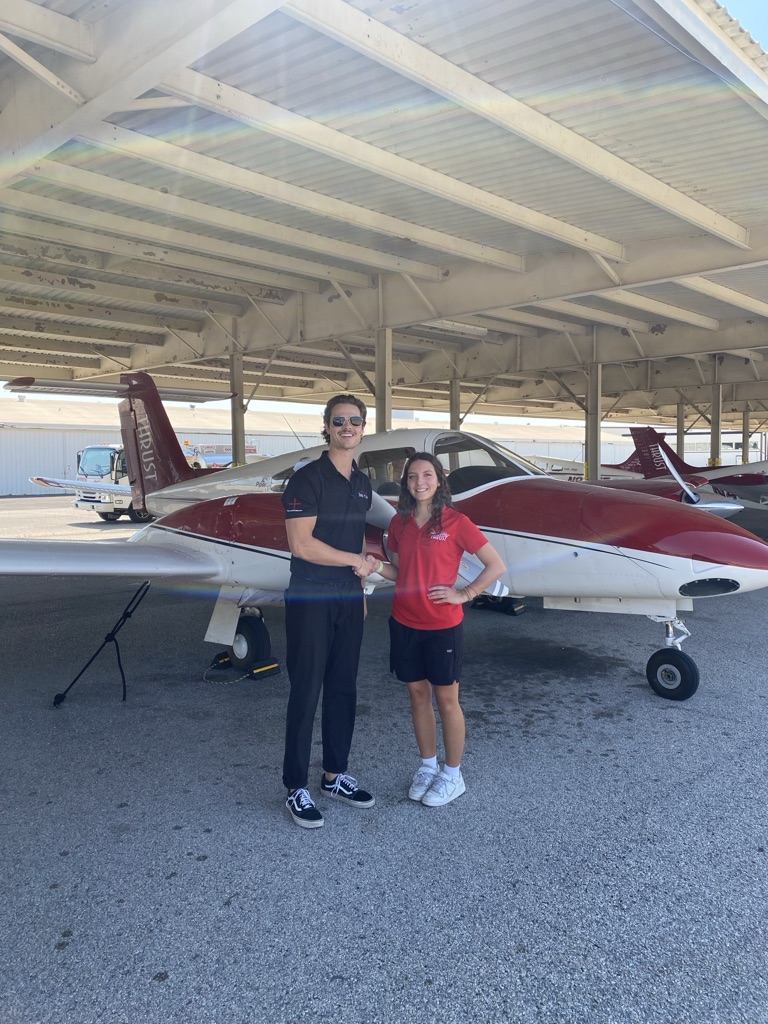 Checkride pass photo – Kamryn F.