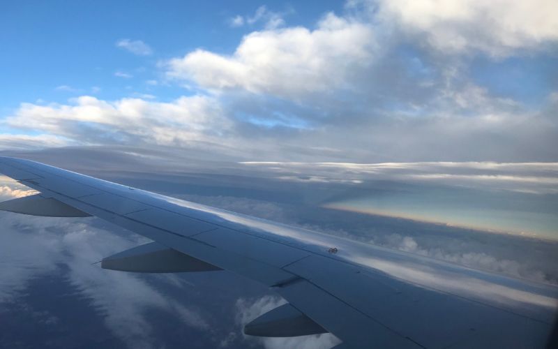 Turbulence in a commercial jet