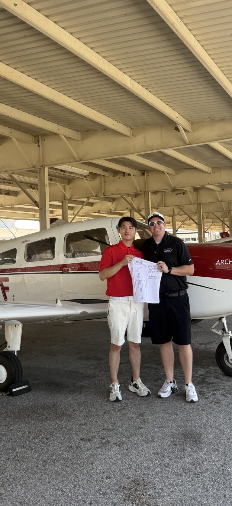 Checkride pass photo – Won P.