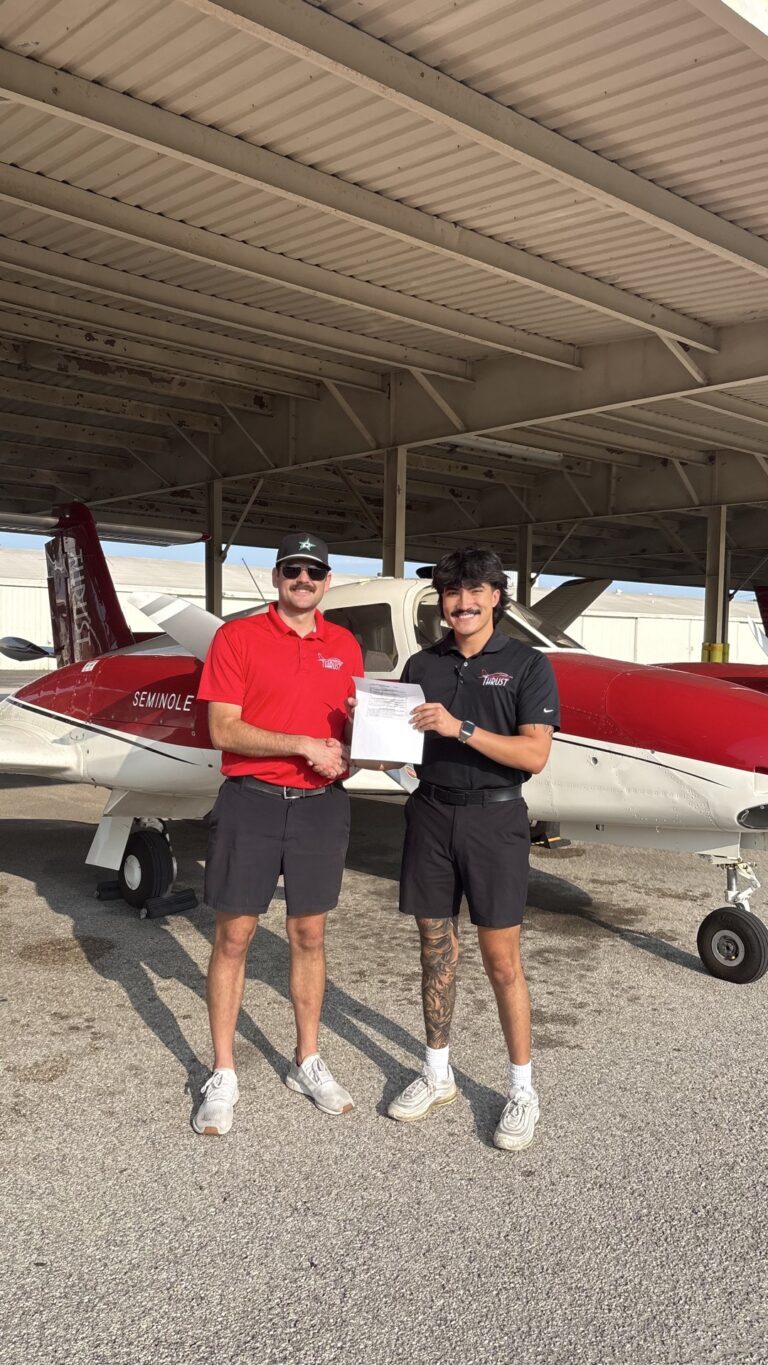 Checkride pass photo – Brett B.