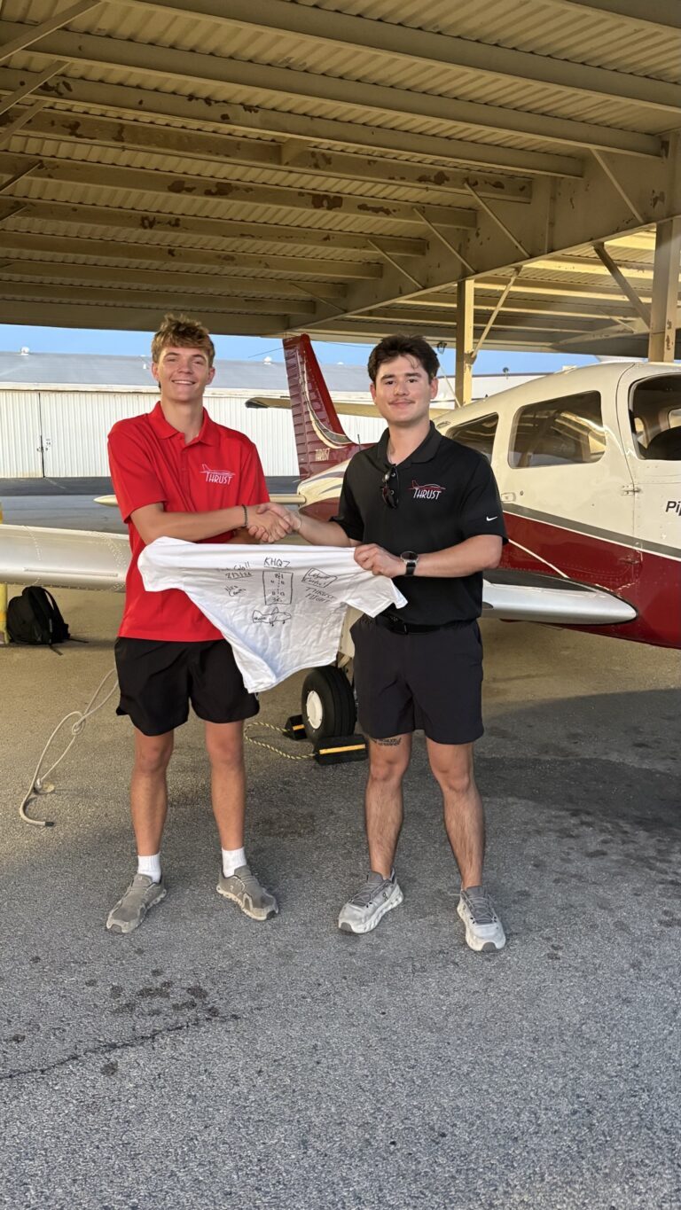 Checkride pass photo – Wyatt C.