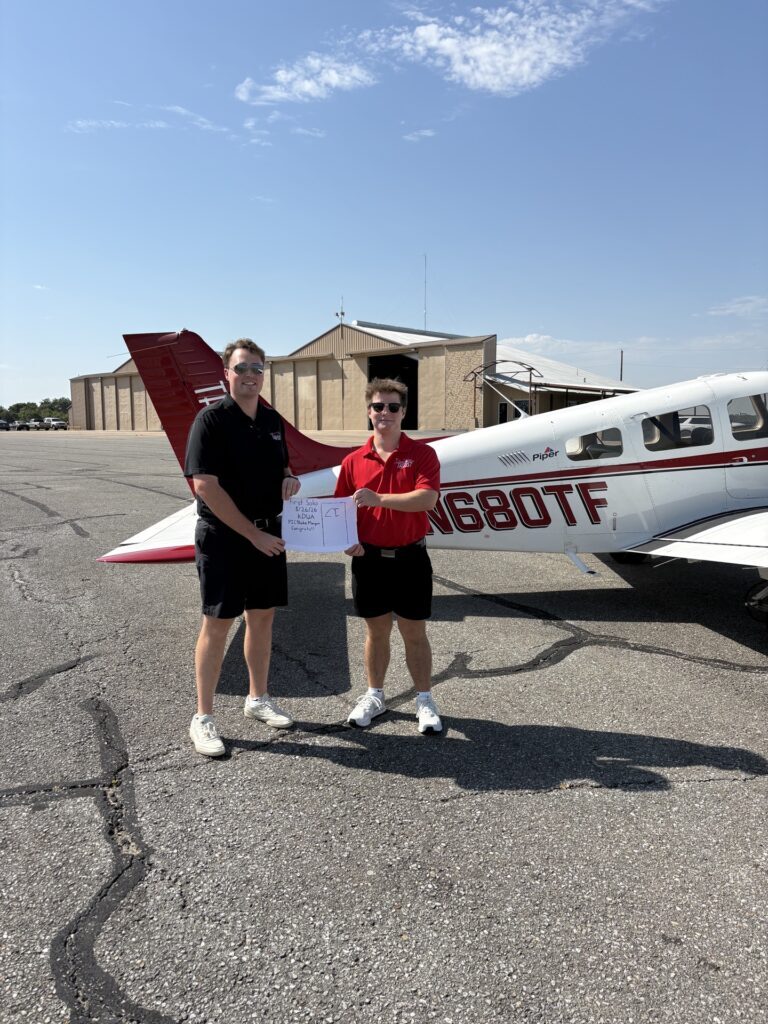 Checkride pass photo – Blake M.