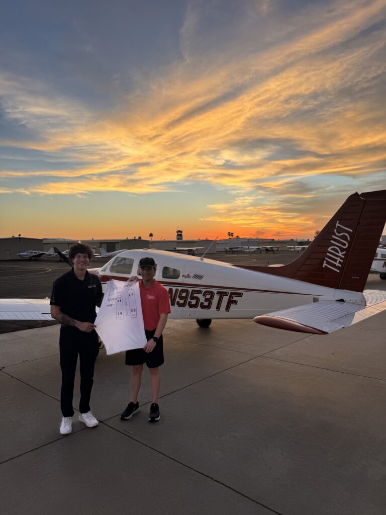 Checkride pass photo – Cameron B.