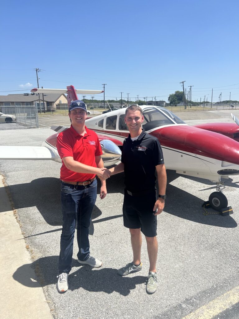 Checkride pass photo – Gavin W.