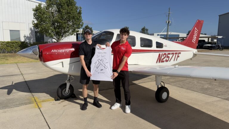 Checkride pass photo – Sebastian A.