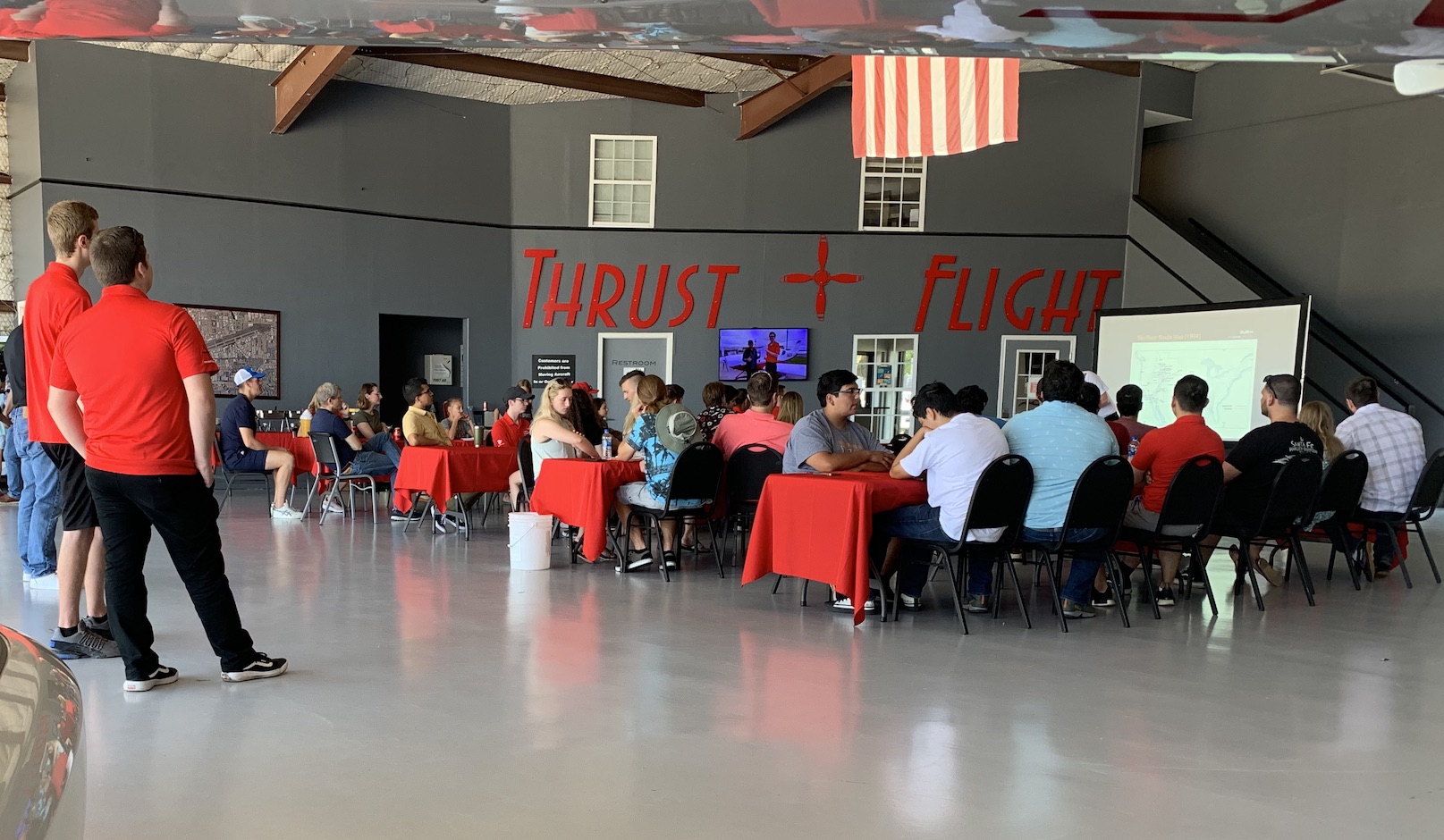 About thrust flight