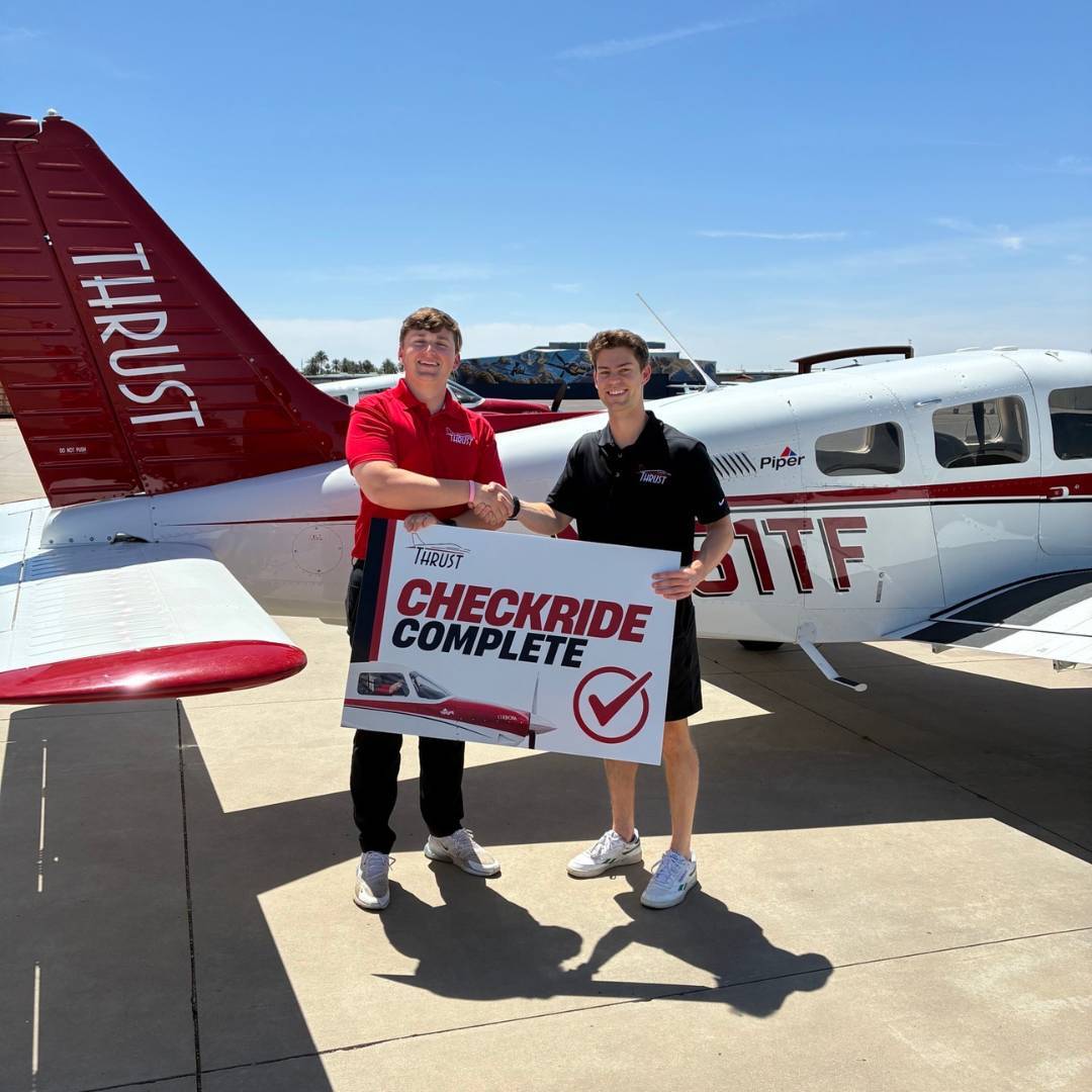 Piper Archer and flight student in Mesa, AZ