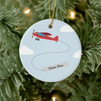 Personalized Aviation Ornament