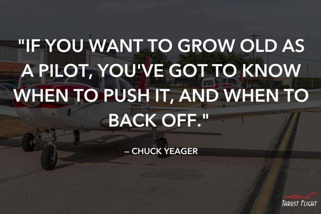Top aviation quote from chuck yeager