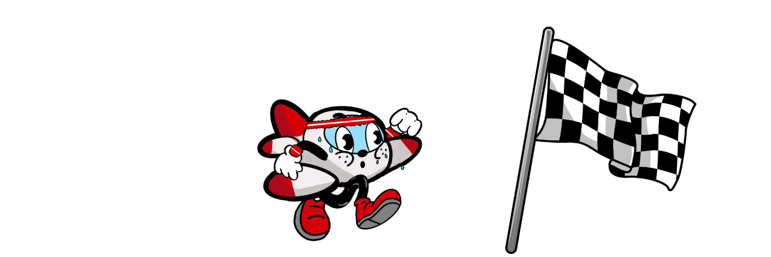 Thrusty and Checkered Flag