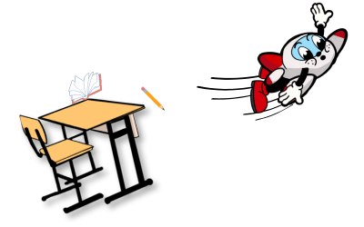 Thrusty with a desk
