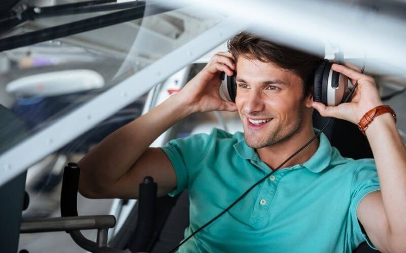 Pilot after managing his stress