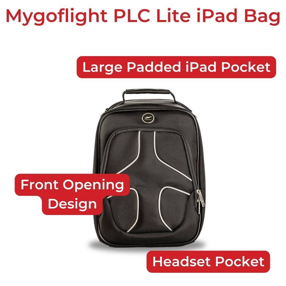 mygoflight plc lite ipad bag - flight bag for student pilots