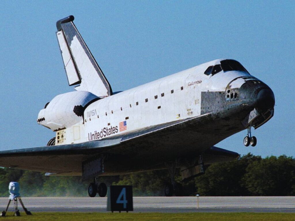 Space Shuttle Columbia - fastest manually controlled spacecraft