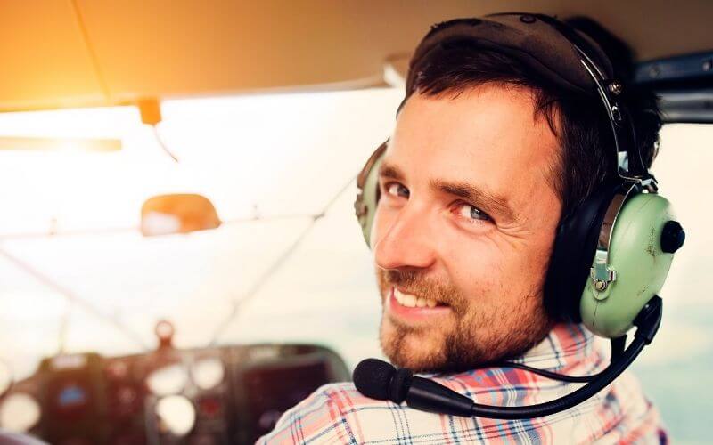 Pilot after managing his stress